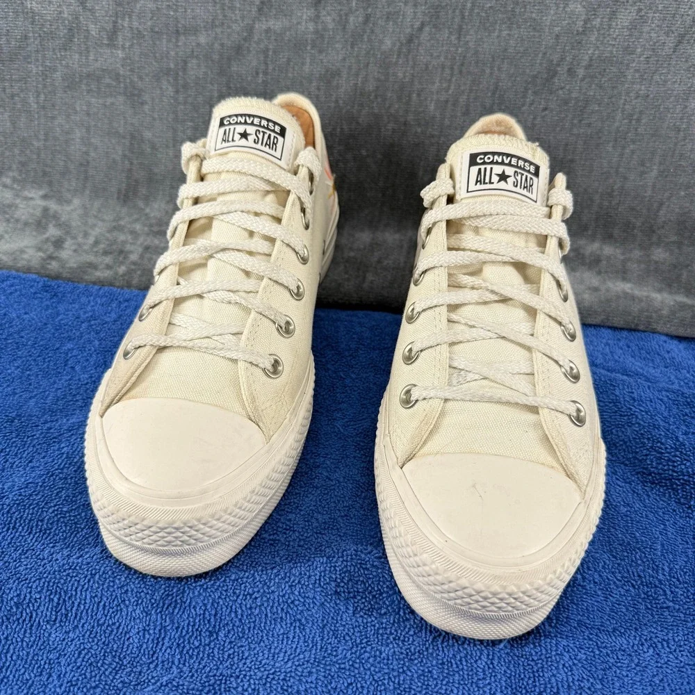 Converse Chuck Taylor All Star Lift Womens 9 Cream Sunrise Rainbow Platform - Picture 2 of 14